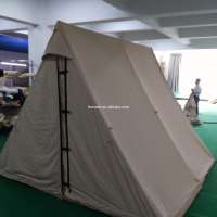 natural large cotton canvas wedge tent