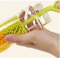 eco friendly soft silicone baby feeding bottle brush cleaner